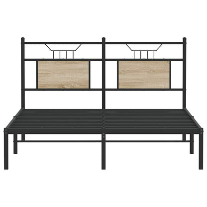 Bettgestell ohne Matratze Sonoma-Eiche 140x200 cm Holzwerkstoff