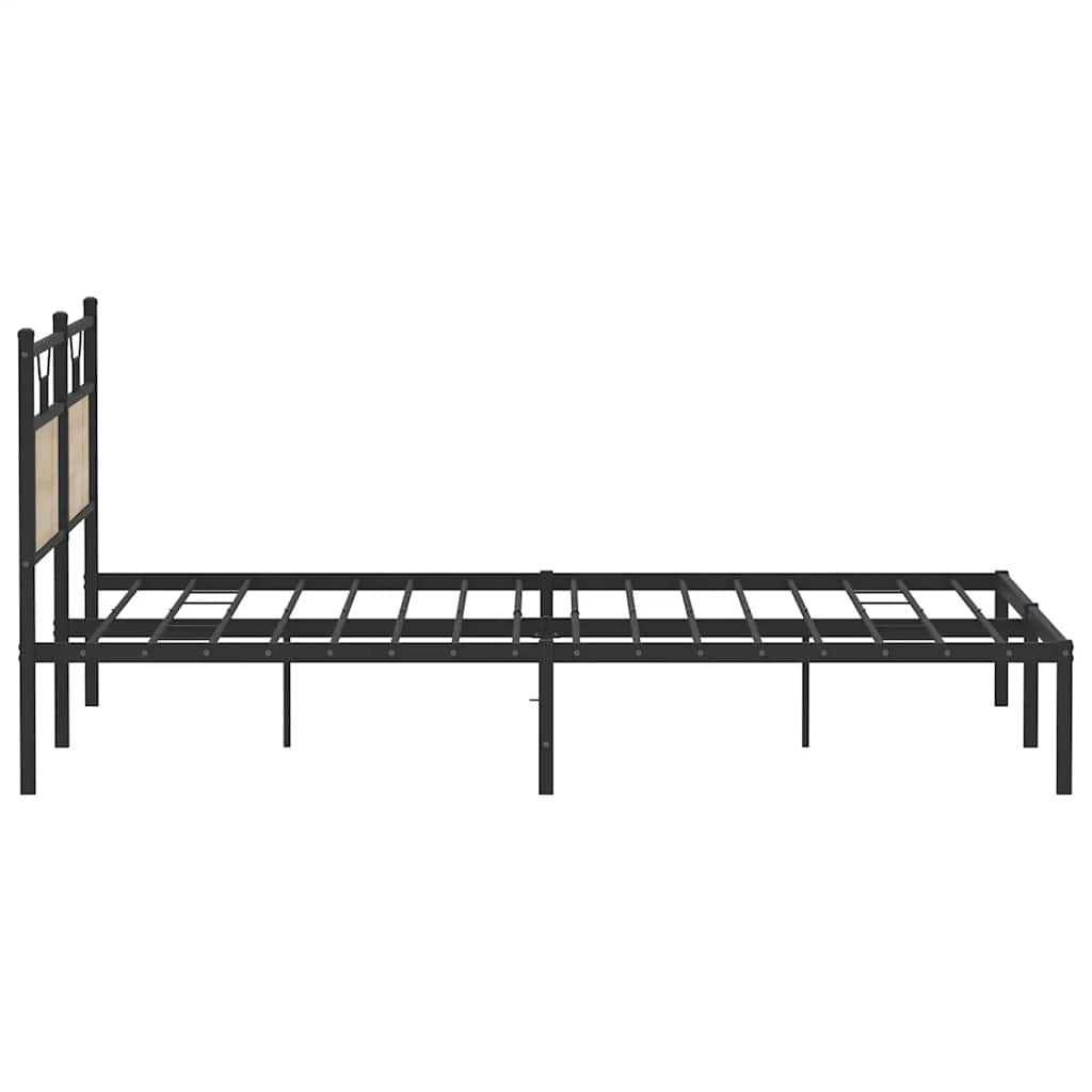 Bettgestell ohne Matratze Sonoma-Eiche 183x203 cm Holzwerkstoff
