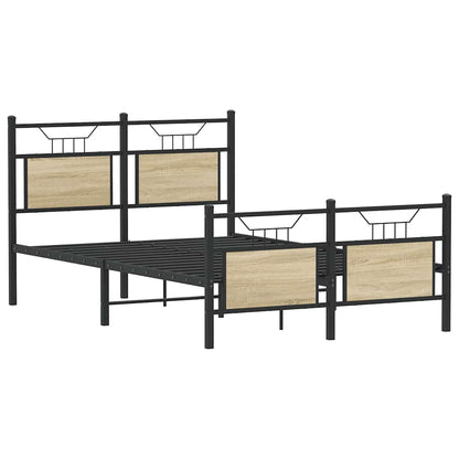 Bettgestell ohne Matratze Sonoma-Eiche 120x190 cm Holzwerkstoff