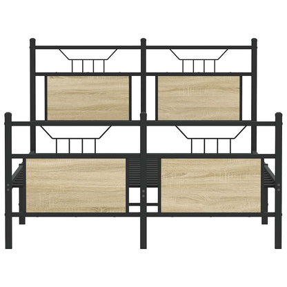 Bettgestell ohne Matratze Sonoma-Eiche 120x190 cm Holzwerkstoff