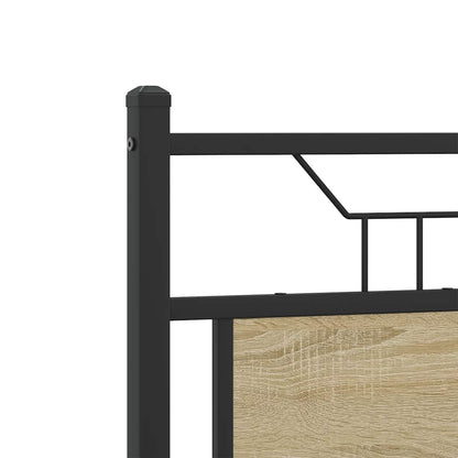 Bettgestell ohne Matratze Sonoma-Eiche 120x190 cm Holzwerkstoff