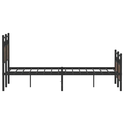 Bettgestell ohne Matratze Braun Eiche 120x190 cm Holzwerkstoff