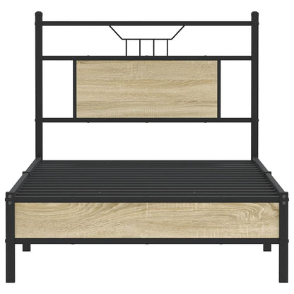 Bettgestell ohne Matratze Sonoma-Eiche 75x190 cm Holzwerkstoff