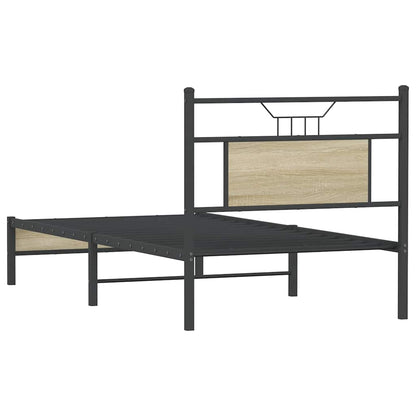 Bettgestell ohne Matratze Sonoma-Eiche 75x190 cm Holzwerkstoff