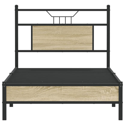Bettgestell ohne Matratze Sonoma-Eiche 80x200 cm Holzwerkstoff