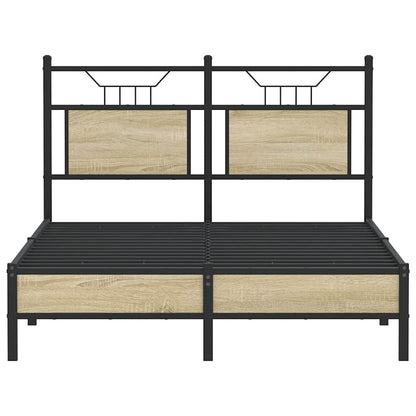 Bettgestell ohne Matratze Sonoma-Eiche 120x200 cm Holzwerkstoff