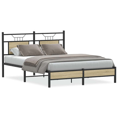 Bettgestell ohne Matratze Sonoma-Eiche 140x200 cm Holzwerkstoff