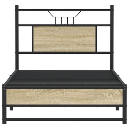 Bettgestell ohne Matratze Sonoma-Eiche 75x190 cm Holzwerkstoff