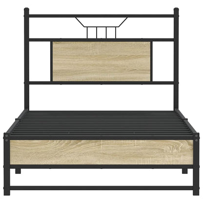 Bettgestell ohne Matratze Sonoma-Eiche 80x200 cm Holzwerkstoff