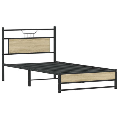 Bettgestell ohne Matratze Sonoma-Eiche 100x200 cm Holzwerkstoff