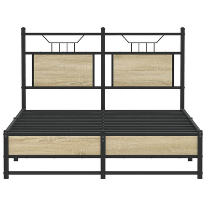 Bettgestell ohne Matratze Sonoma-Eiche 120x190 cm Holzwerkstoff
