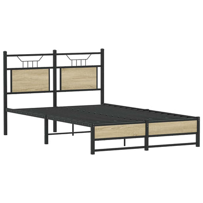Bettgestell ohne Matratze Sonoma-Eiche 120x200 cm Holzwerkstoff