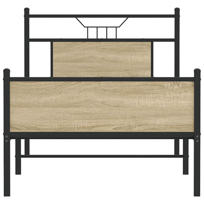 Bettgestell ohne Matratze Sonoma-Eiche 80x200 cm Holzwerkstoff