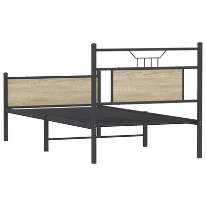 Bettgestell ohne Matratze Sonoma-Eiche 80x200 cm Holzwerkstoff