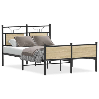 Bettgestell ohne Matratze Sonoma-Eiche 120x190 cm Holzwerkstoff