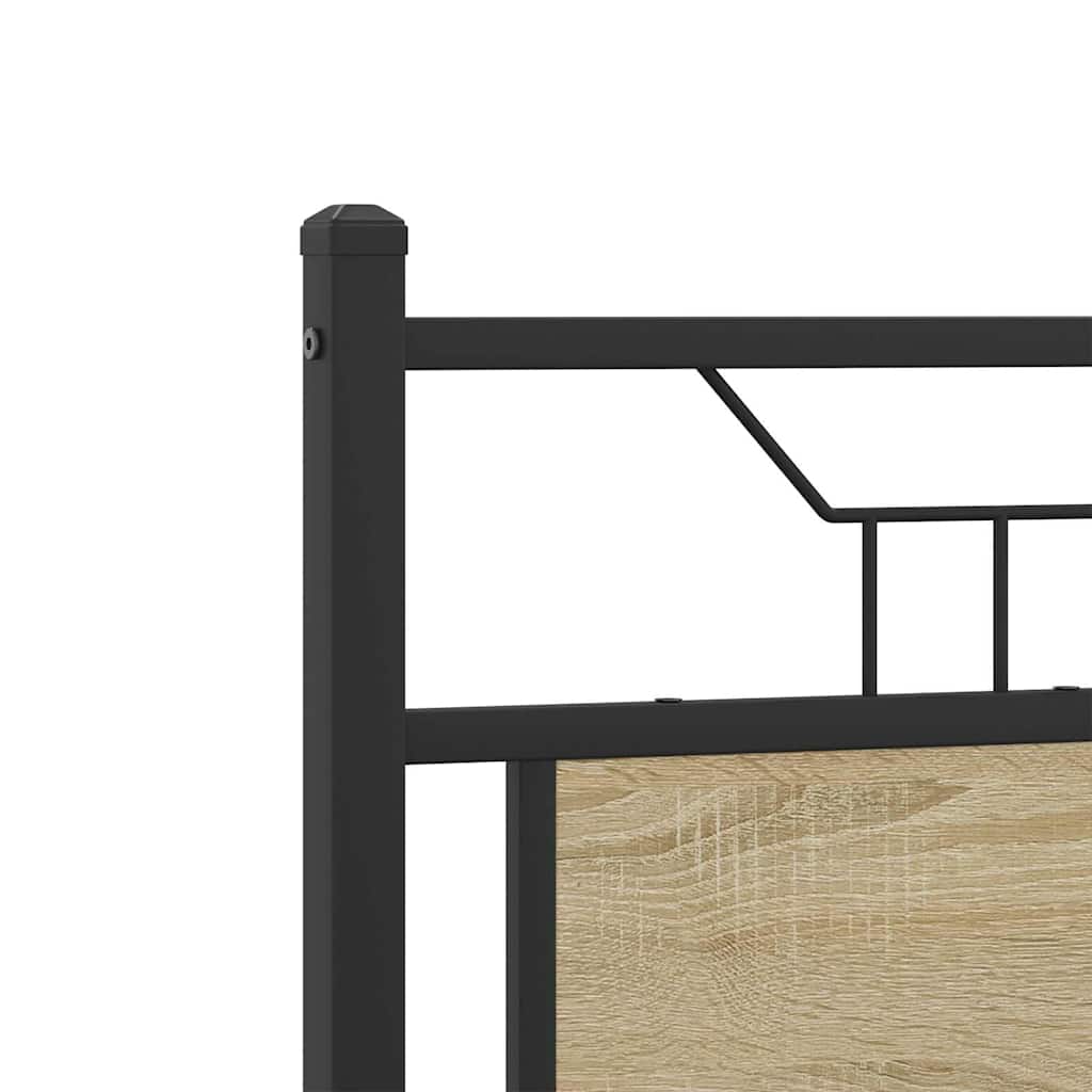 Bettgestell ohne Matratze Sonoma-Eiche 120x190 cm Holzwerkstoff