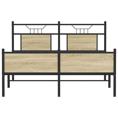 Bettgestell ohne Matratze Sonoma-Eiche 140x200 cm Holzwerkstoff