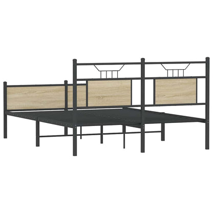 Bettgestell ohne Matratze Sonoma-Eiche 140x200 cm Holzwerkstoff