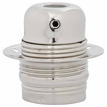 Lampenfassungen 2 Stk. Satin-Nickel E27