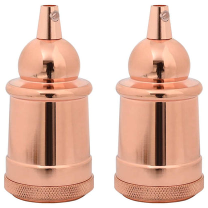 Lampenfassungen 2 Stk. Rosegold E27