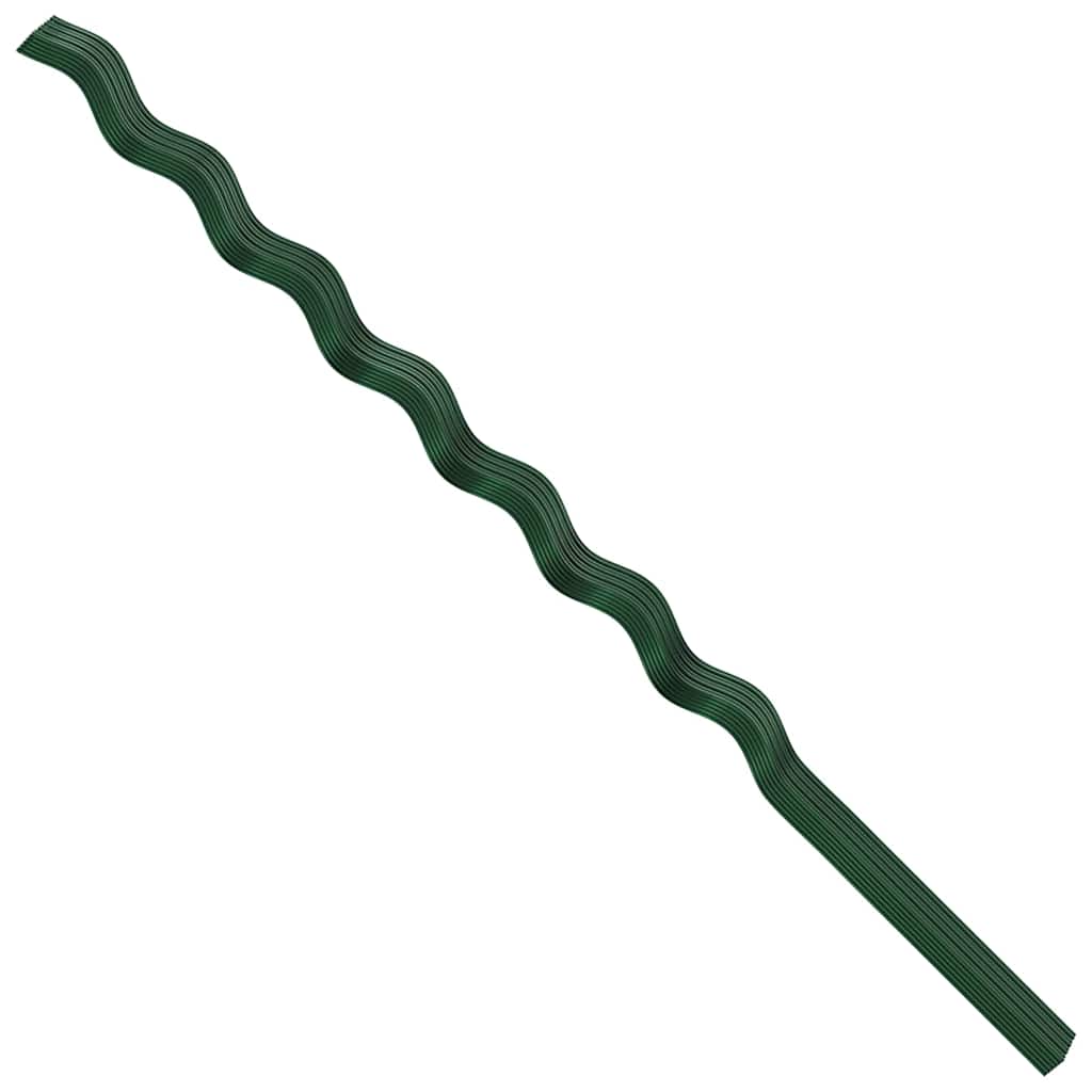 Pflanzenstütze 50 pcs Grün 170 x 0,6 x 0,6 cm Stahl