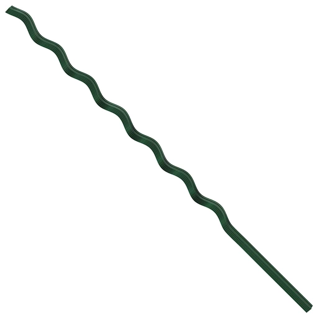 Pflanzenstütze 20 pcs Grün 170 x 0,6 x 0,6 cm Stahl