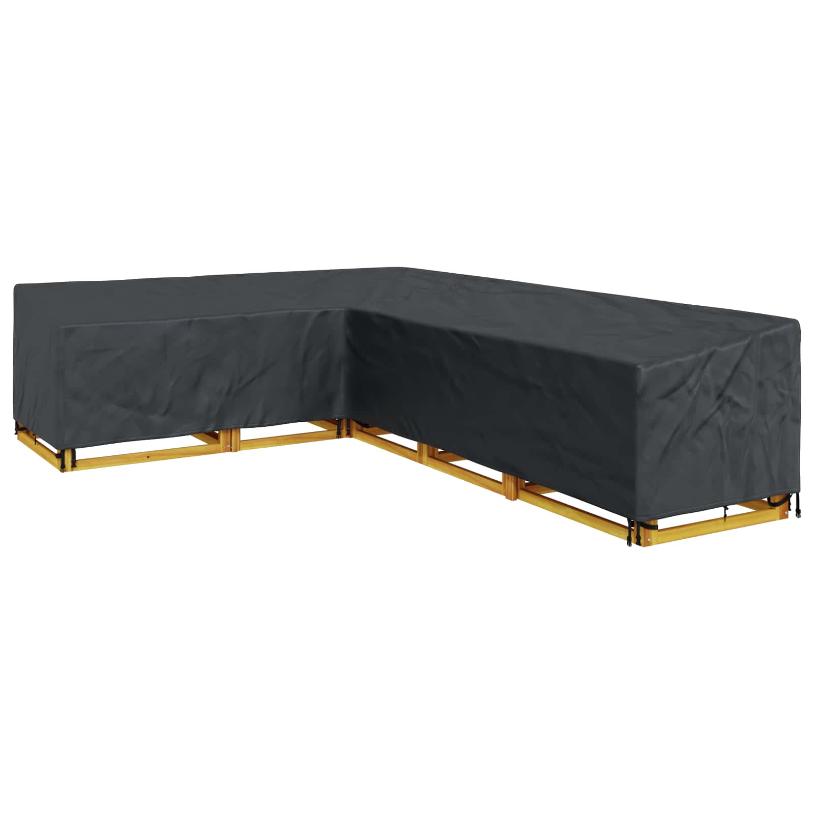 Möbelbezug Schwarz 355 x 275 x 80 cm 210D Oxford Stoff