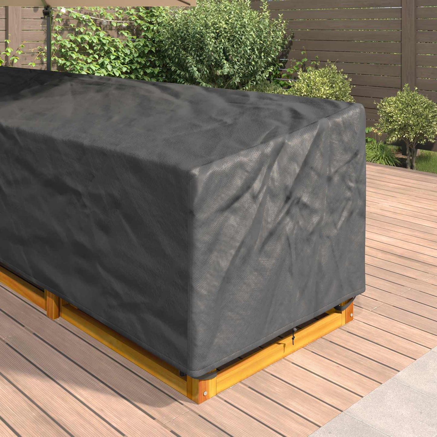 Möbelbezug Schwarz 355 x 275 x 80 cm 420D Oxford Stoff
