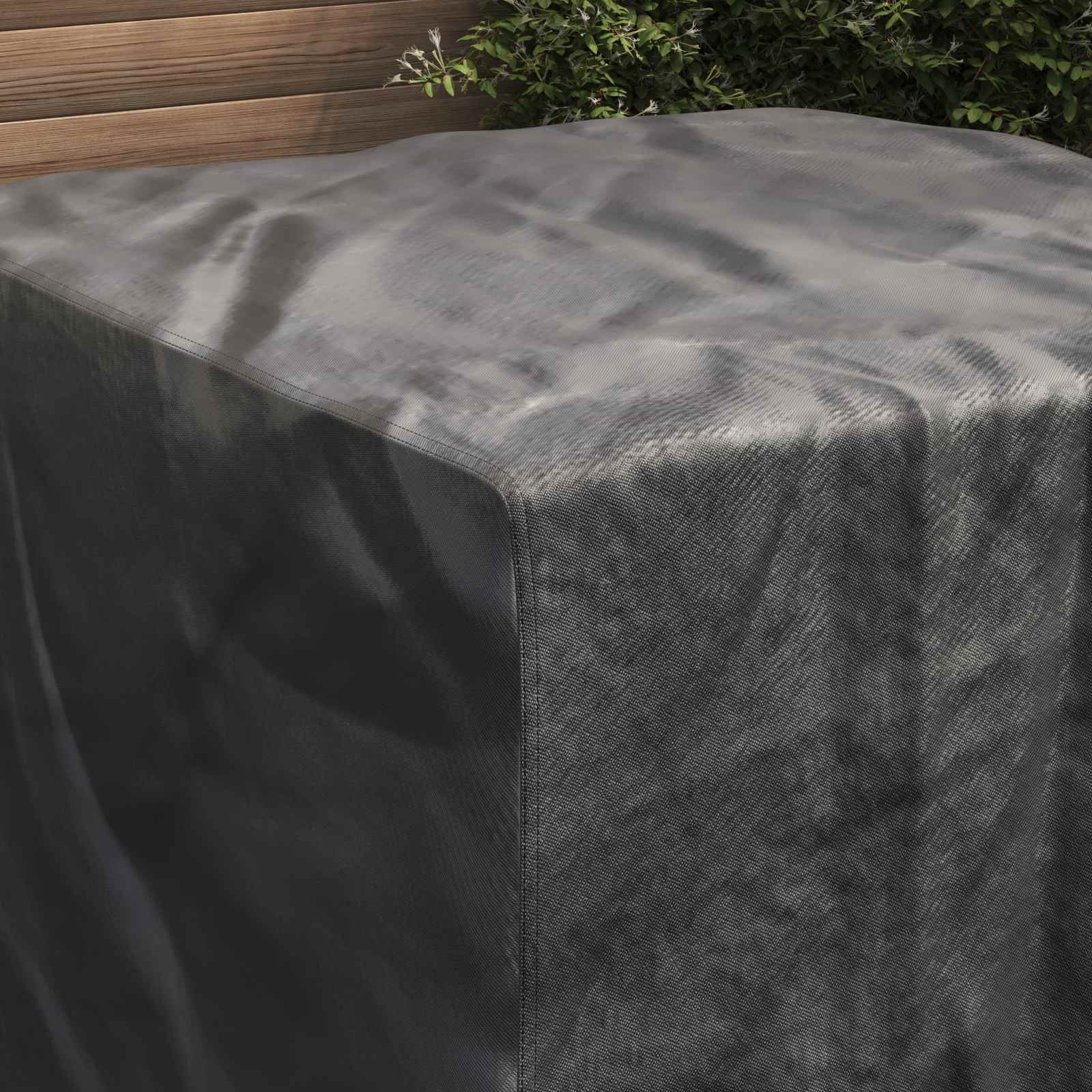 Möbelbezug Uni Schwarz 113 x 113 x 73 cm 210D