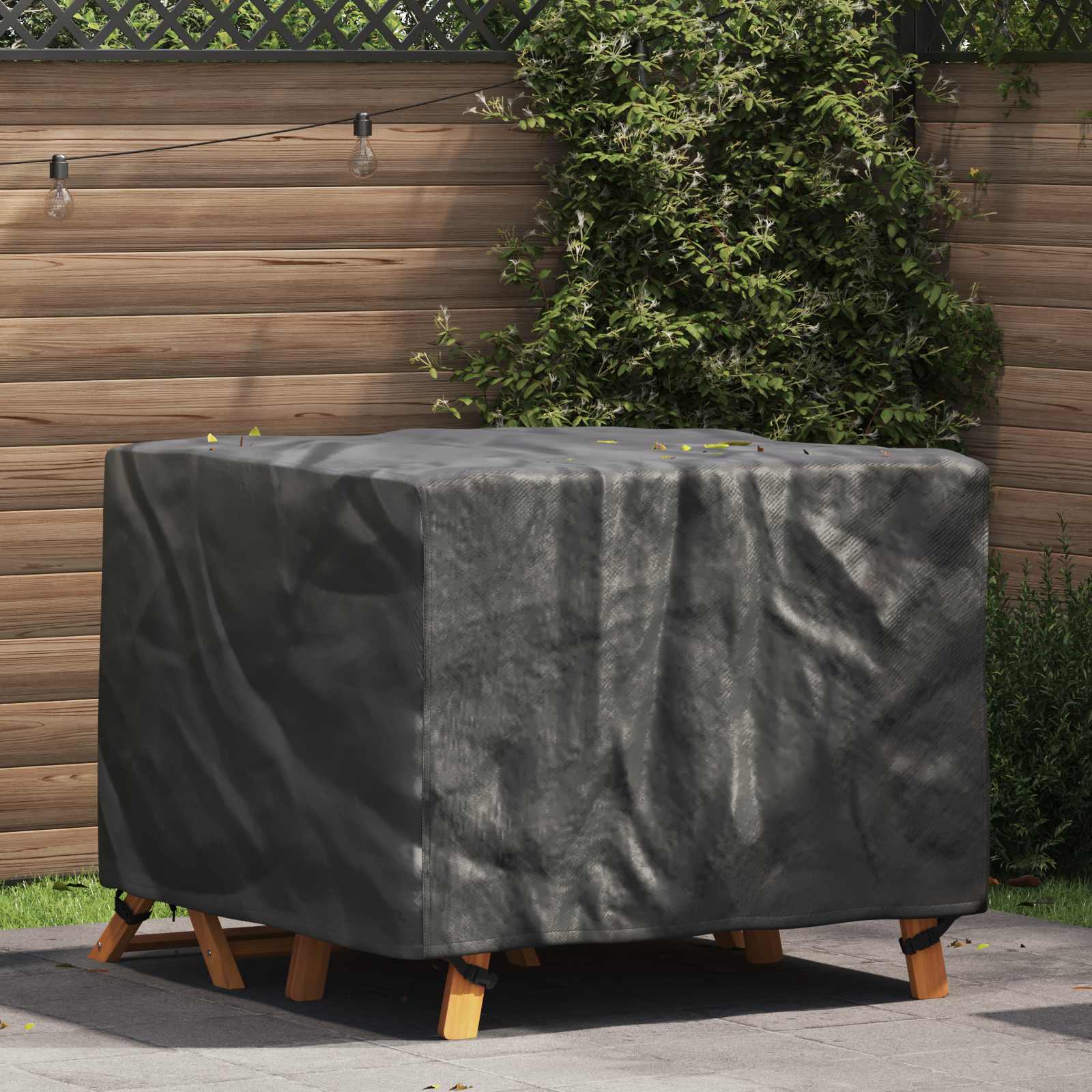 Möbelbezug Uni Schwarz 113 x 113 x 73 cm 210D