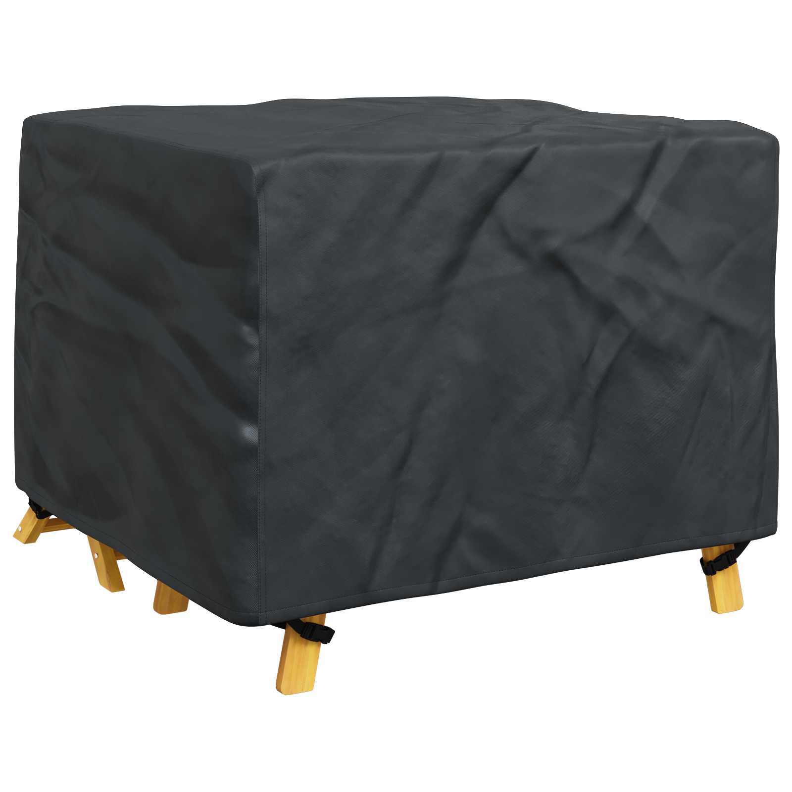 Möbelbezug Uni Schwarz 113 x 113 x 73 cm 210D