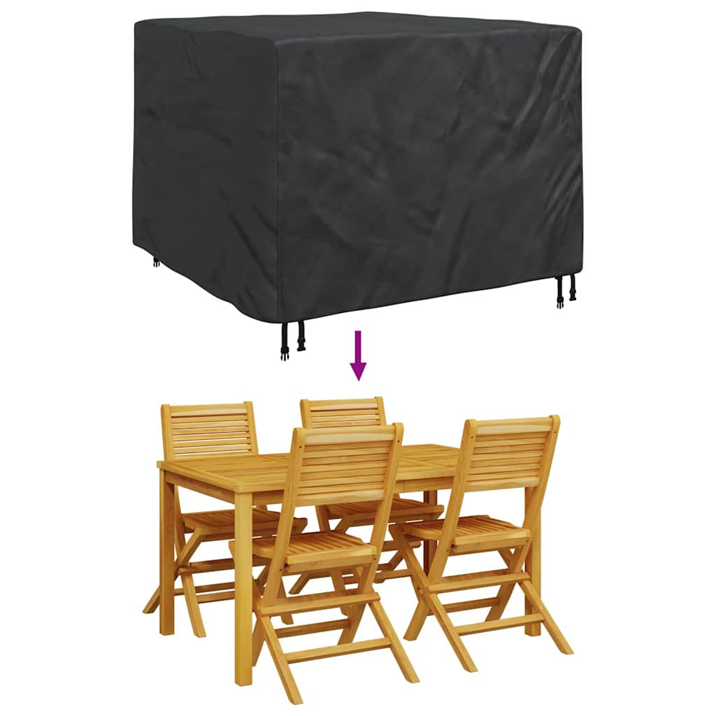 Möbelbezug Schwarz 125 x 125 x 74 cm 210D Oxford Stoff