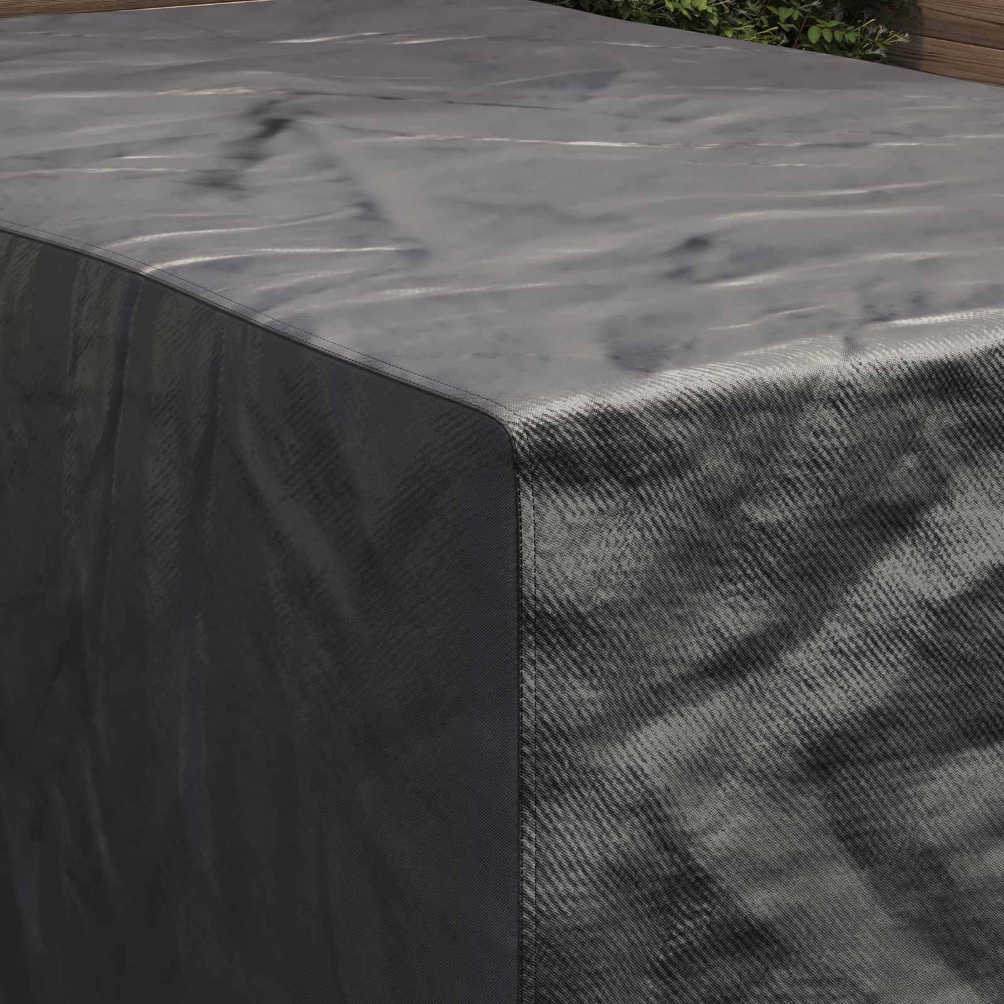 Möbelbezug Uni Schwarz 143 x 225 x 90 cm 600D