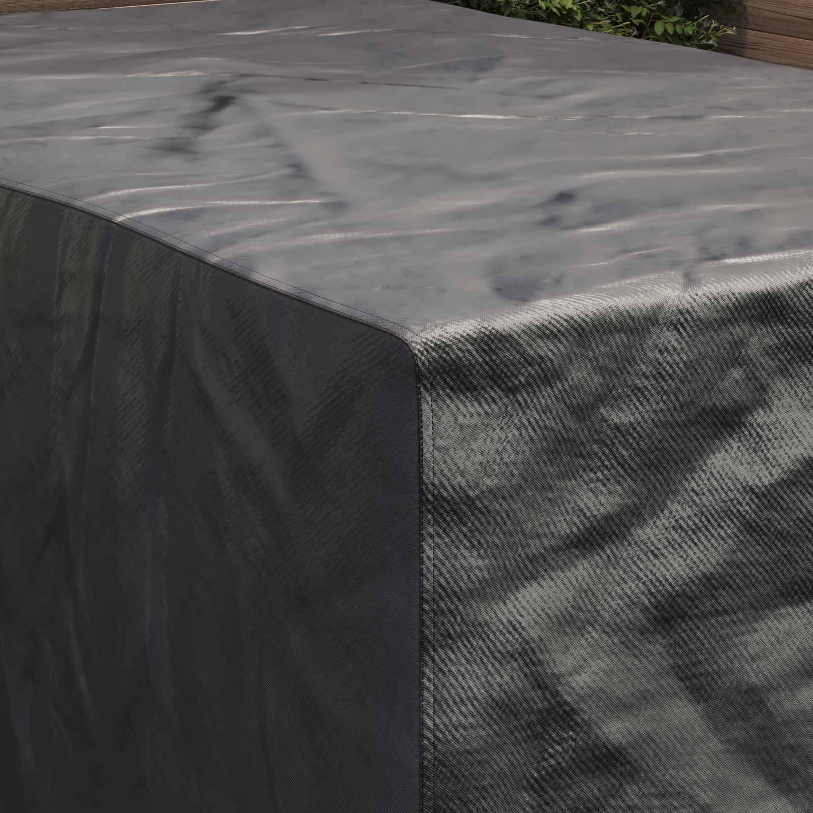 Möbelbezug Uni Schwarz 143 x 225 x 90 cm 600D