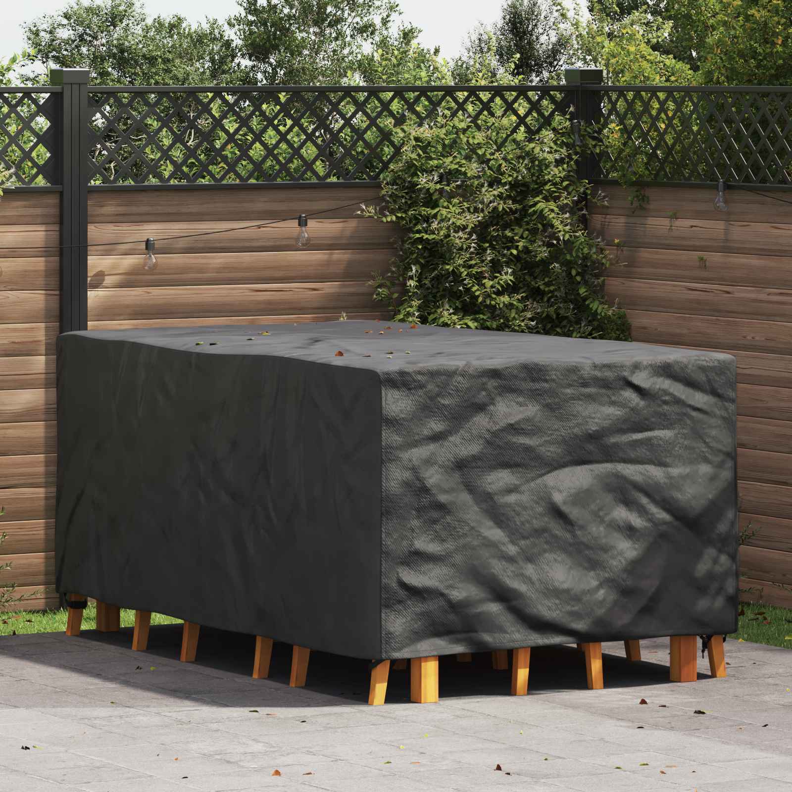 Möbelbezug Uni Schwarz 143 x 225 x 90 cm 600D