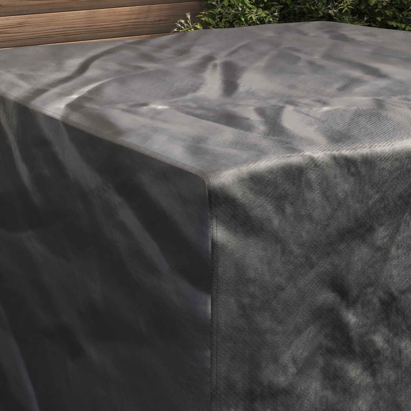 Möbelbezug Uni Schwarz 150 x 150 x 75 cm 210D