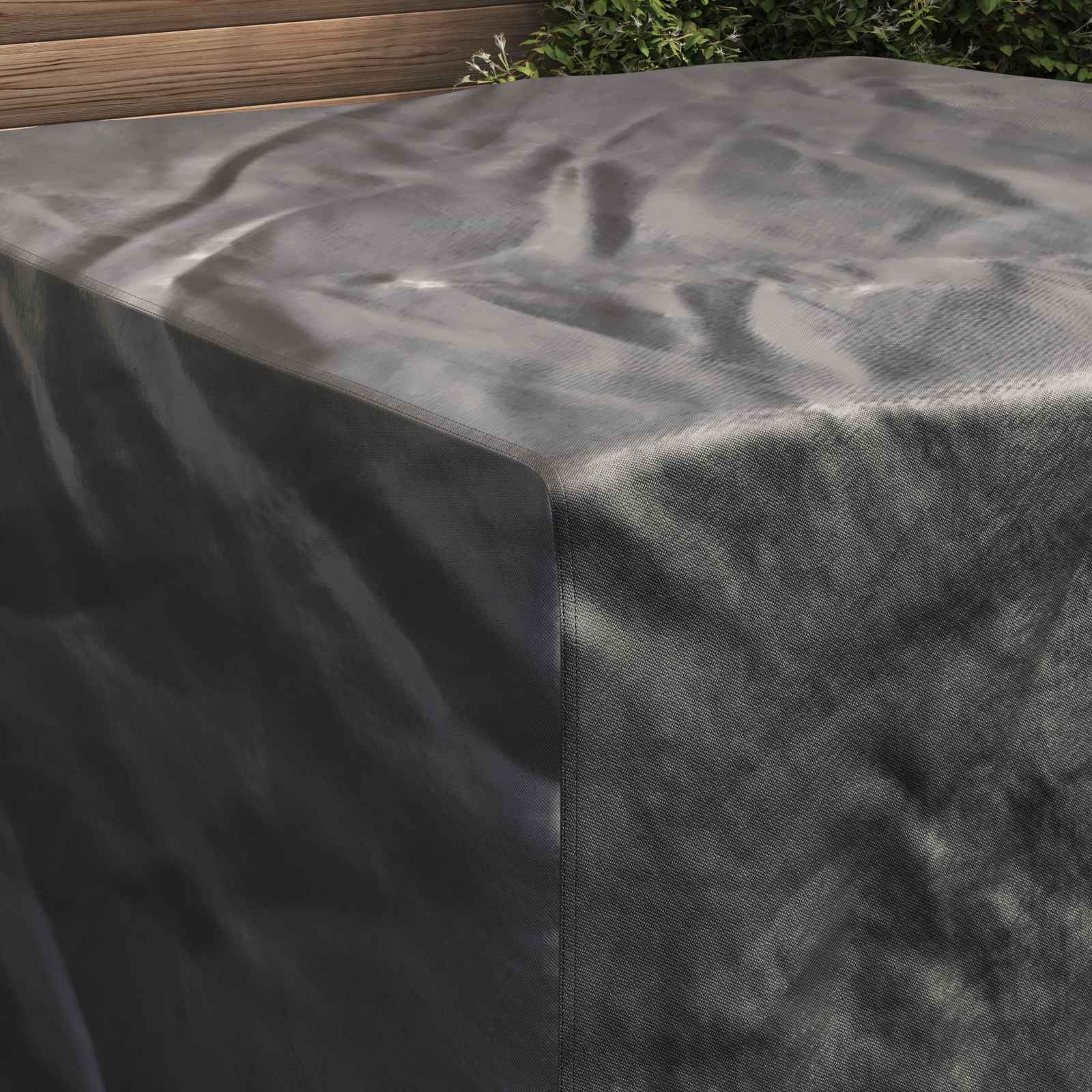 Möbelbezug Uni Schwarz 150 x 150 x 75 cm 210D