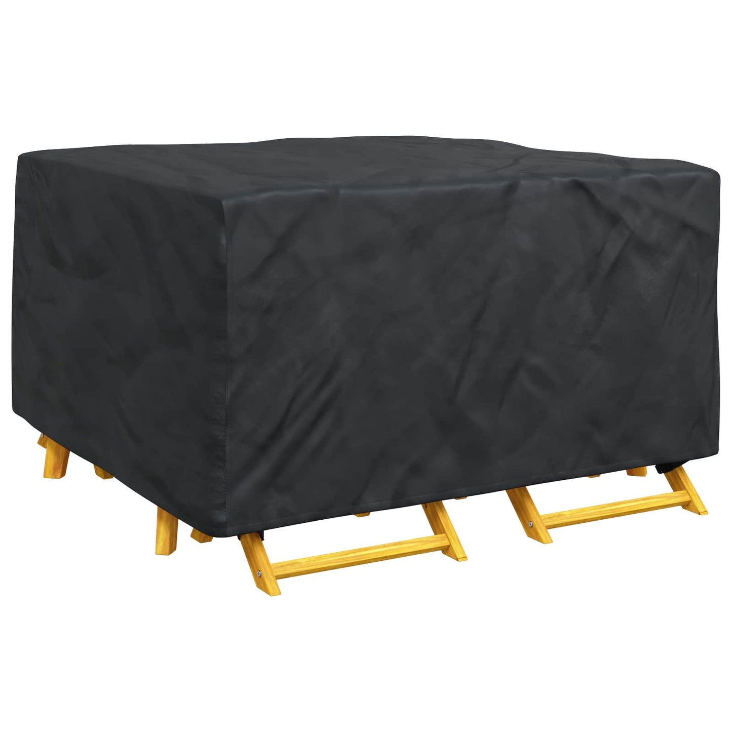 Möbelbezug Uni Schwarz 150 x 150 x 75 cm 210D