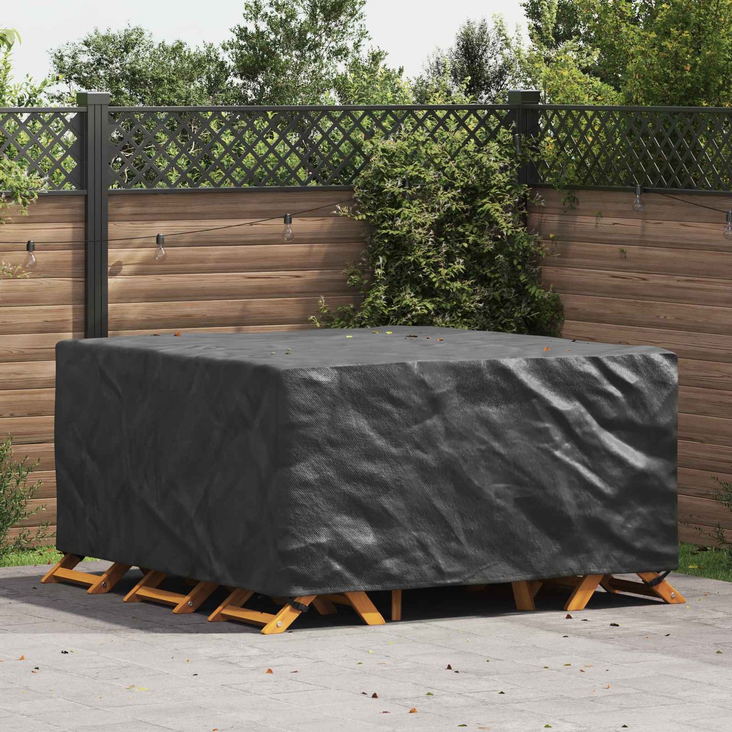 Möbelbezug Uni Schwarz 180 x 190 x 85 cm 210D