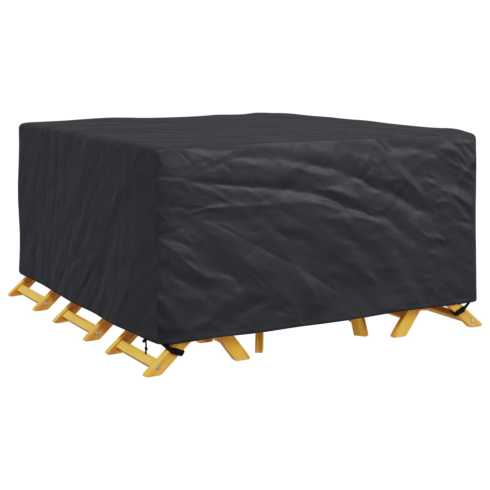 Möbelbezug Uni Schwarz 180 x 190 x 85 cm 210D