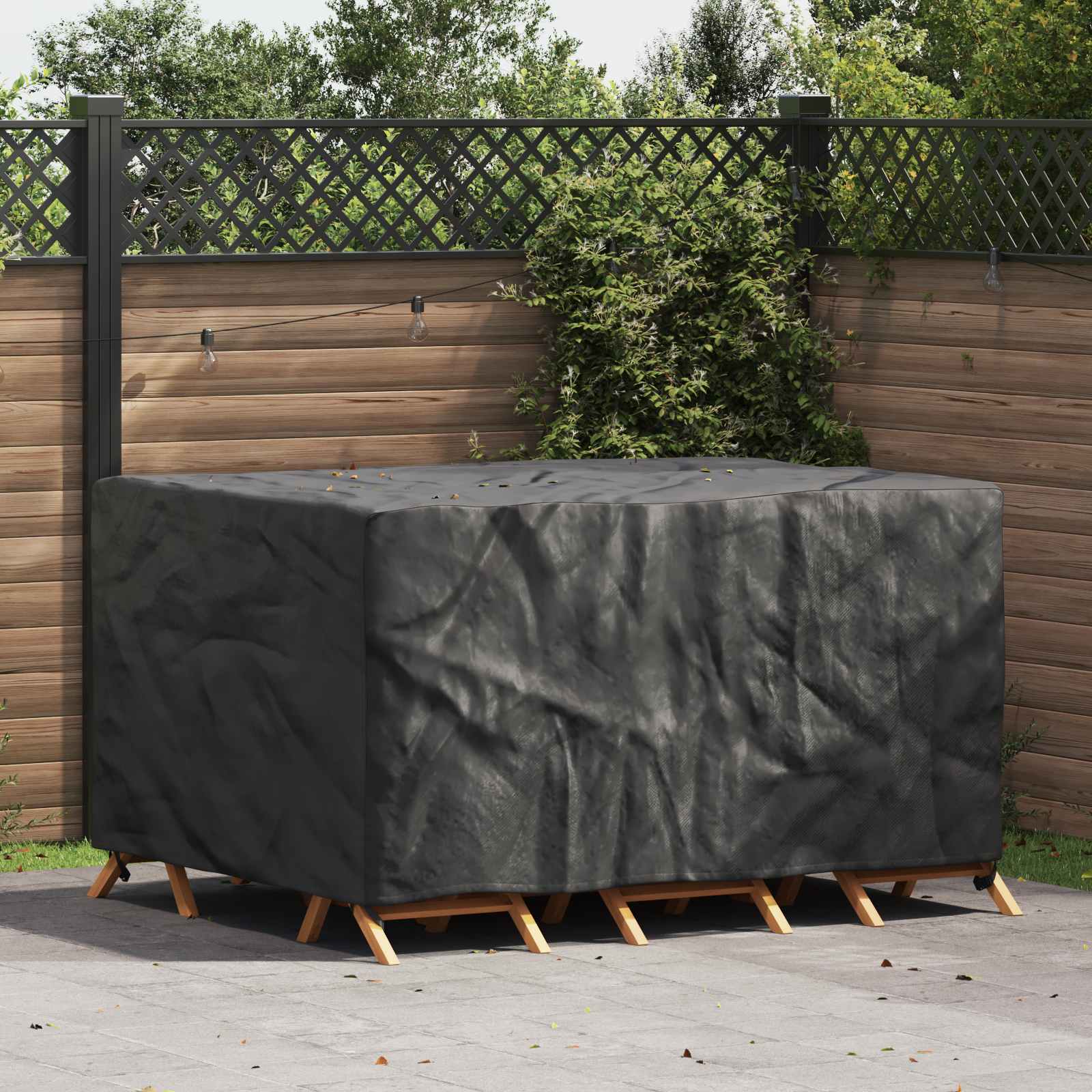 Möbelbezug Uni Schwarz 180 x 120 x 74 cm 210D