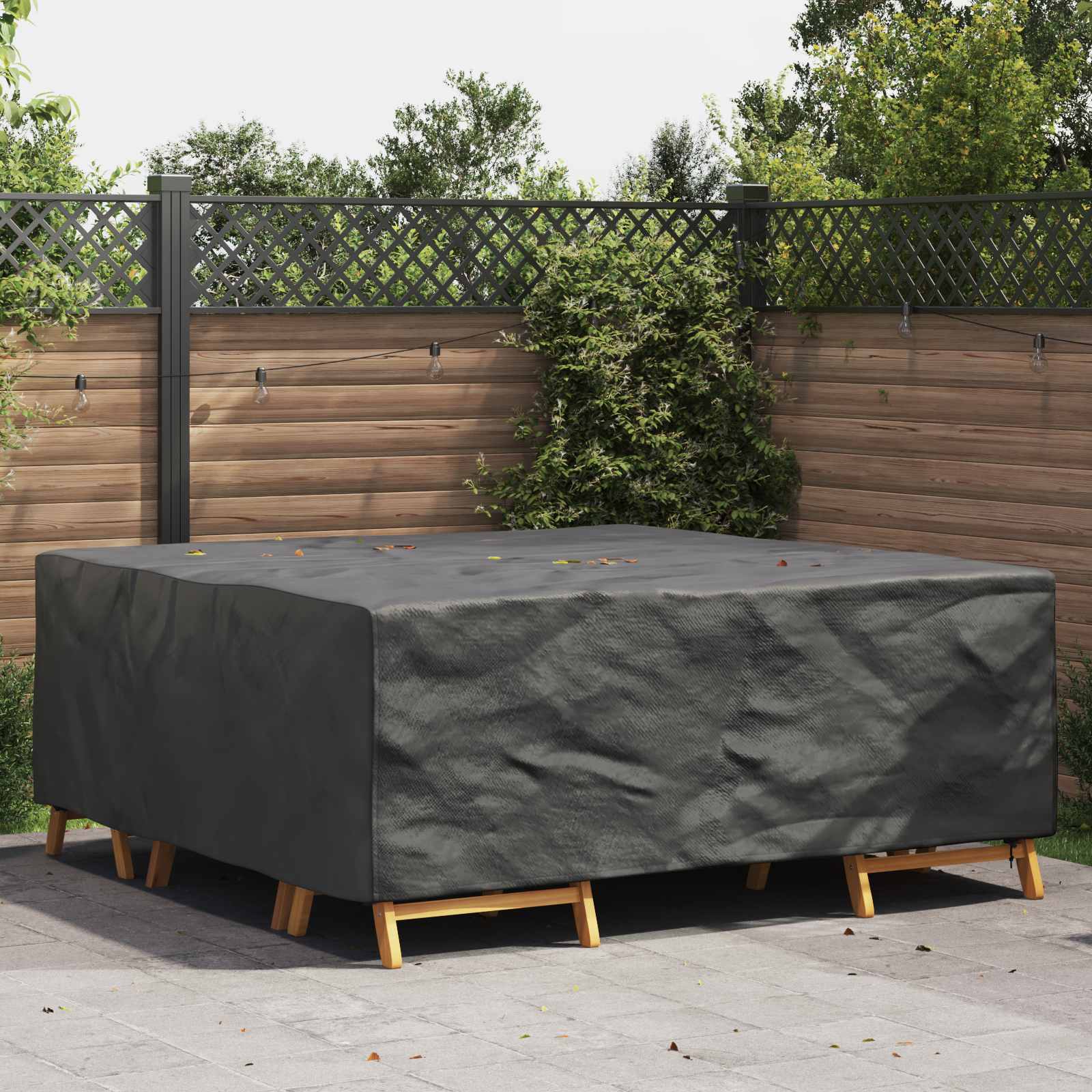 Möbelbezug Uni Schwarz 200 x 190 x 85 cm 600D