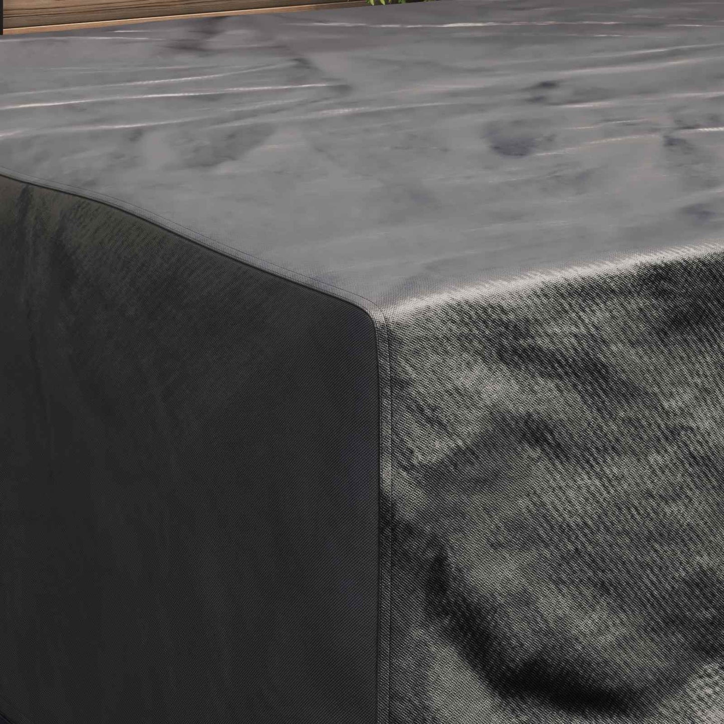 Möbelbezug Uni Schwarz 200 x 200 x 90 cm 420D