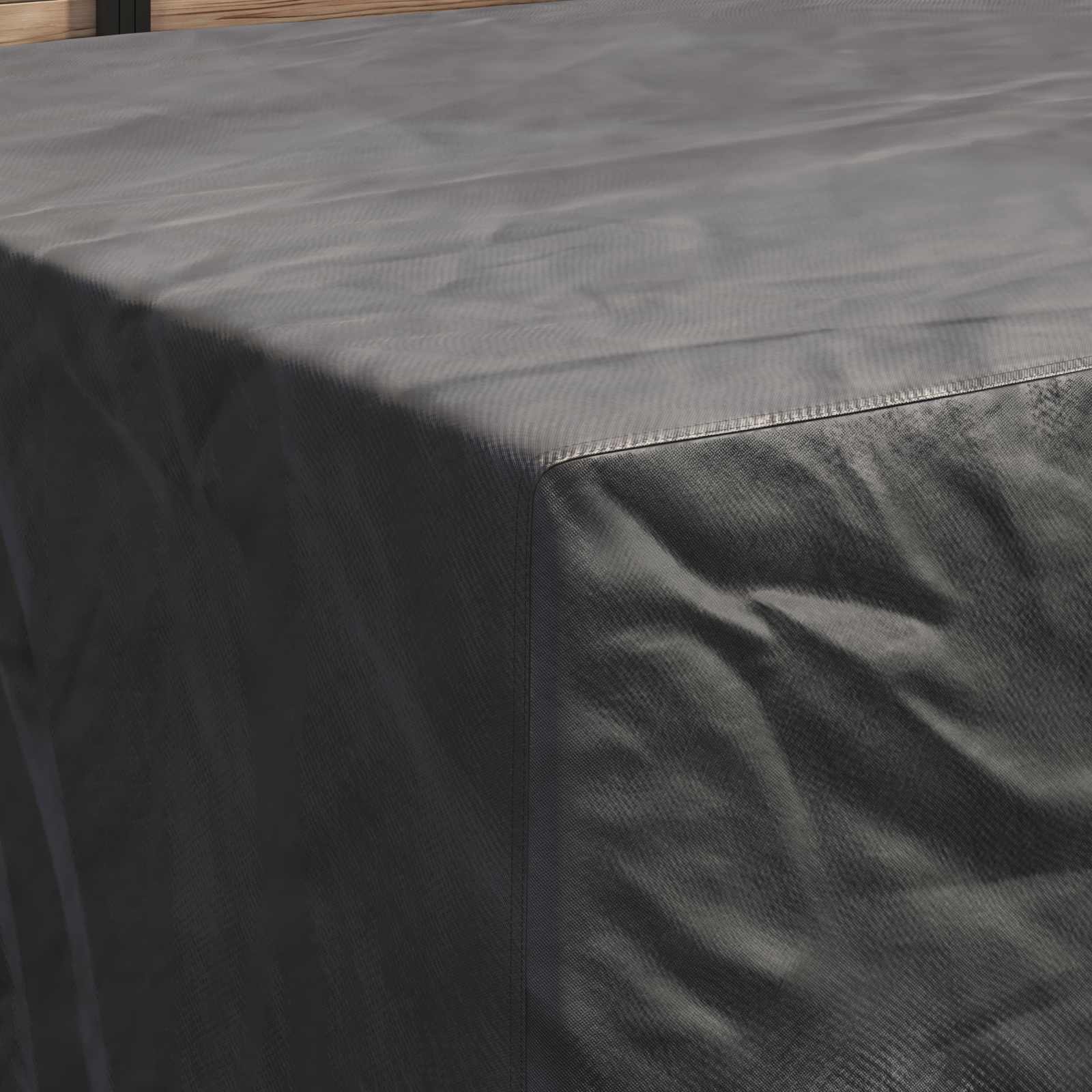 Möbelbezug Uni Schwarz 250 x 210 x 90 cm 210D