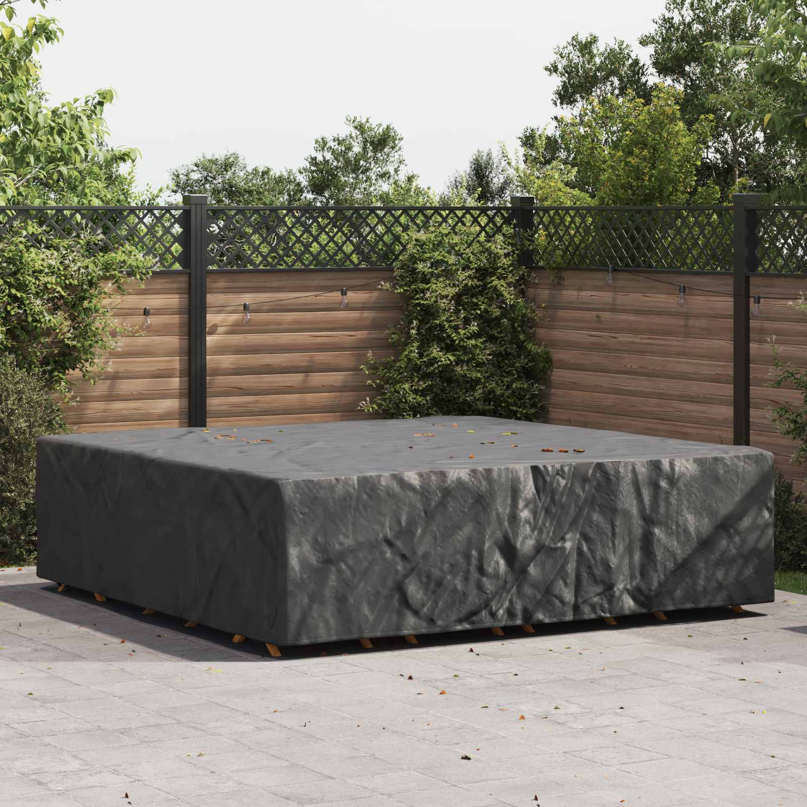 Möbelbezug Uni Schwarz 275 x 275 x 70 cm 600D