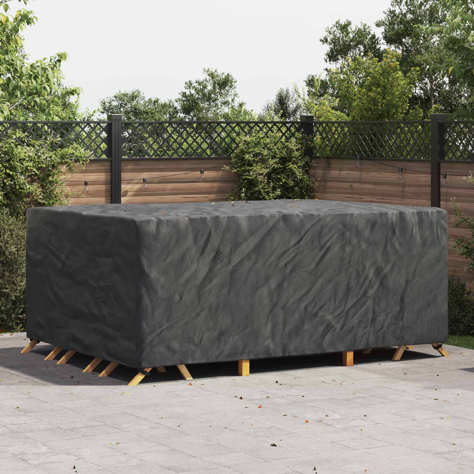 Möbelbezug Uni Schwarz 280 x 204 x 106 cm 600D