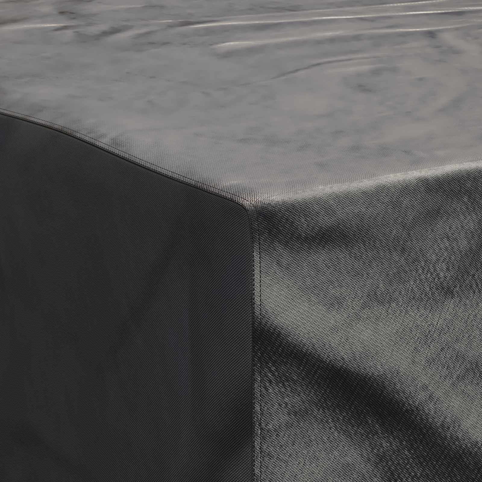 Möbelbezug Uni Schwarz 300 x 250 x 100 cm 210D