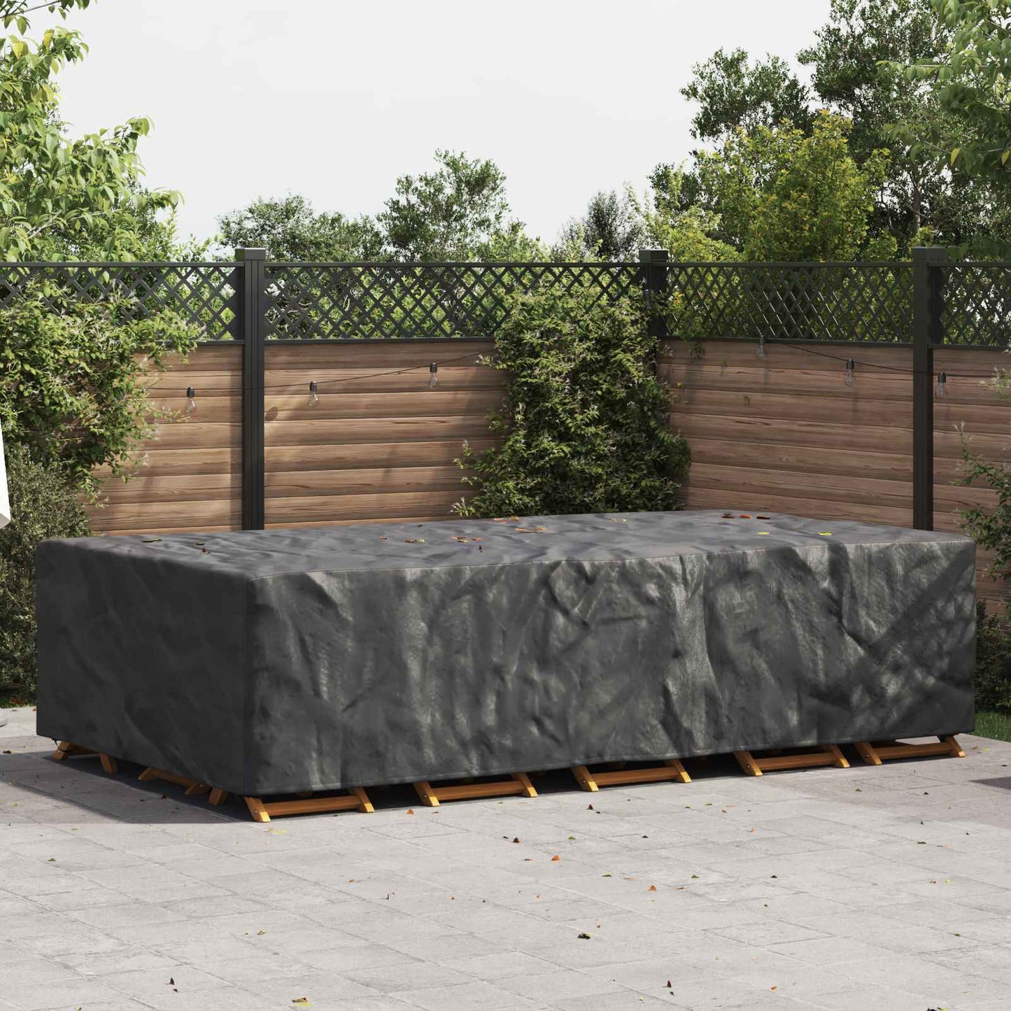 Möbelbezug Uni Schwarz 305 x 190 x 85 cm 210D