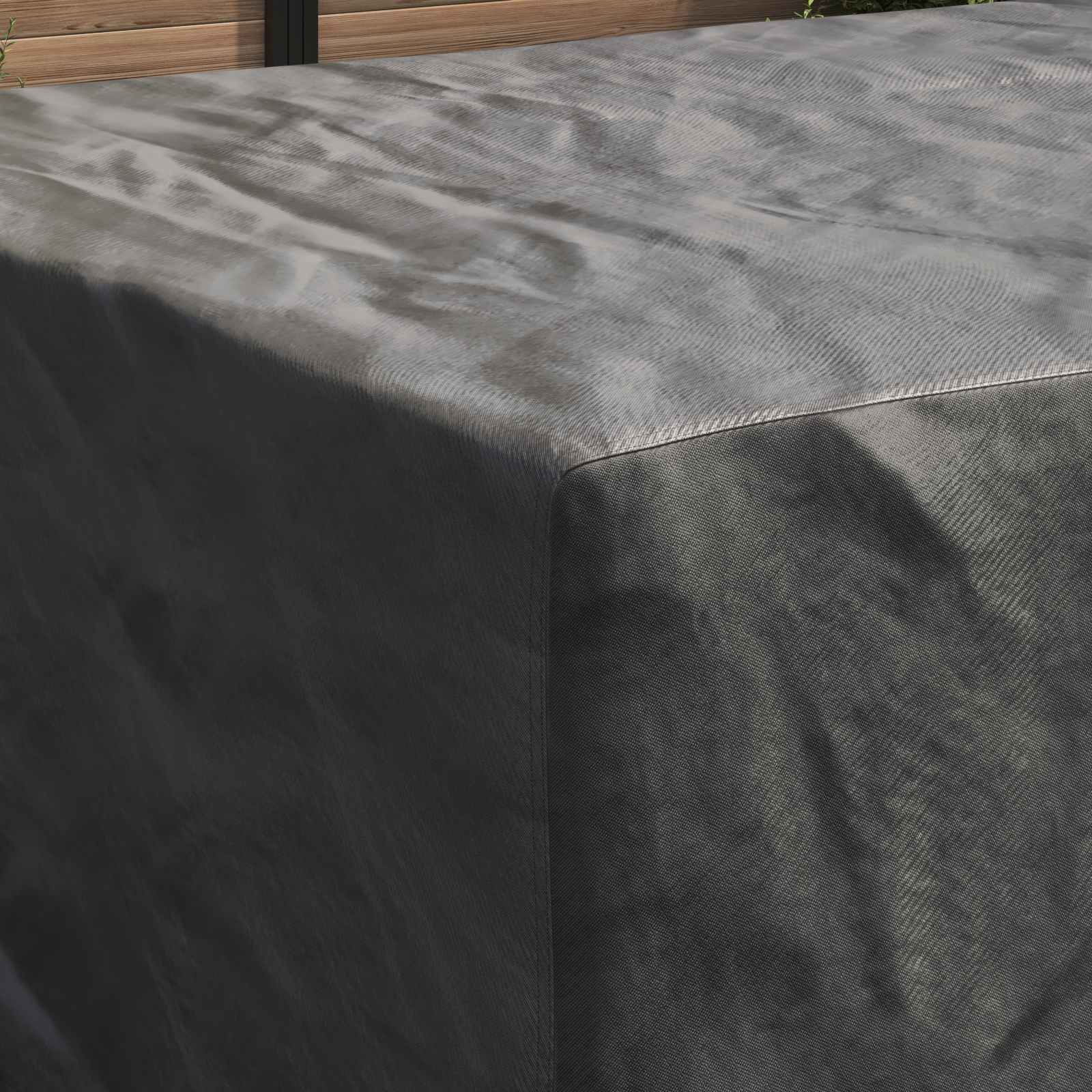 Möbelbezug Uni Schwarz 315 x 180 x 74 cm 210D