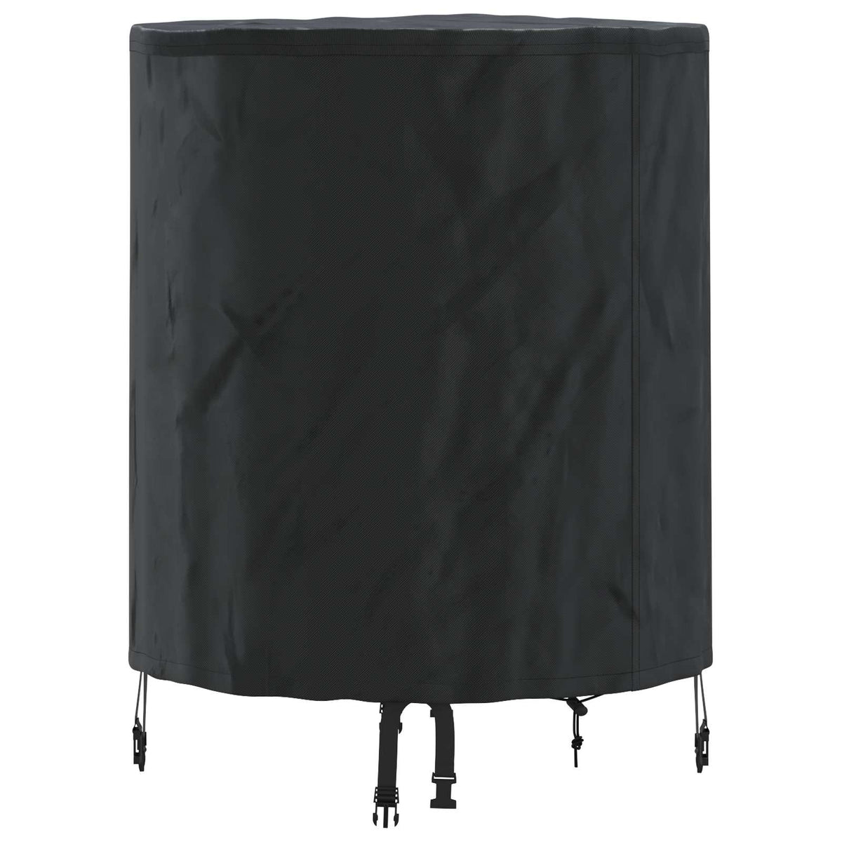 Tischdecken 62 x 62 x 70 cm Stoff Rund Wasserdicht Schwarz
